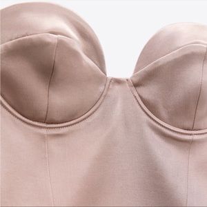 Zara Satin Bustier Bodysuit